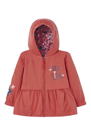 Dubbelzijdige Parka met Capuchon - Bordeauxrood en donkerroze