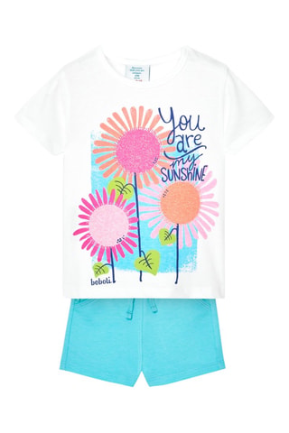 T-shirt en Short  - Wit