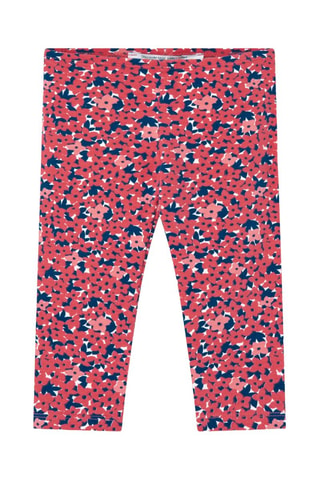 Legging  - Donkerroze en marineblauw