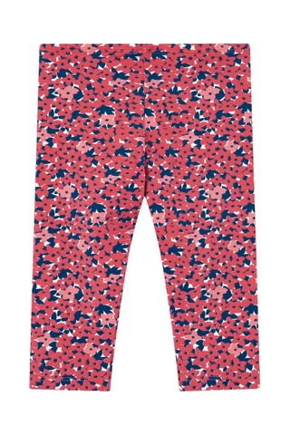 Legging  - Donkerroze en marineblauw