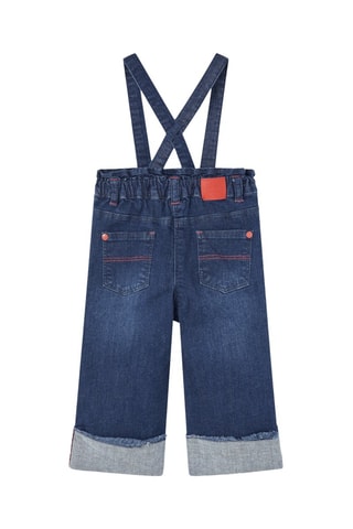 Spijker Tuinbroek - Blauw en grijs
