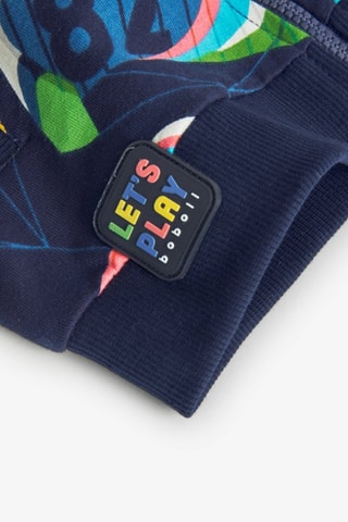 Sweater met Capuchon - Blauw en multicolor