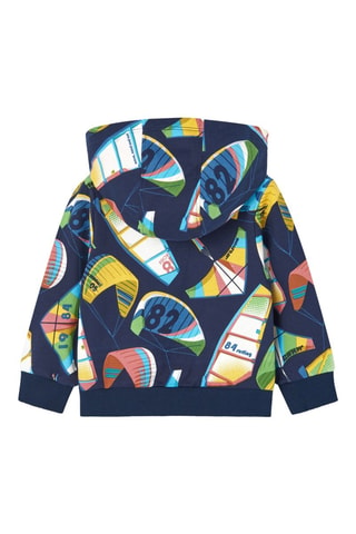 Sweater met Capuchon - Blauw en multicolor