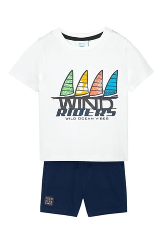 T-shirt en Broek  - Wit