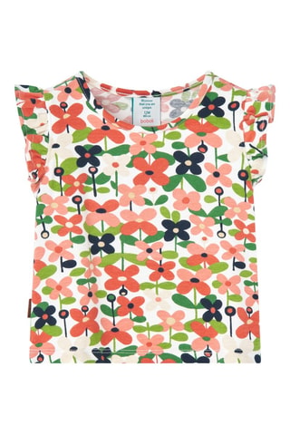 T-shirt  - Wit en multicolor