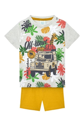 T-shirt en Short  - Ecru