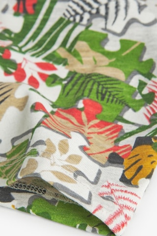 T-shirt  - Wit en multicolor