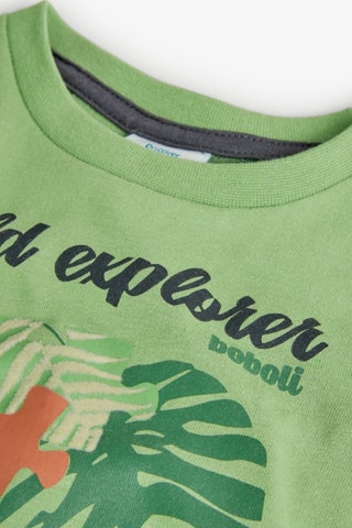 T-shirt  - Groen en multicolor