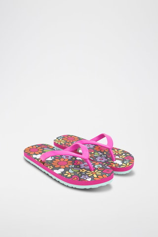 Slippers - Multicolor en roze