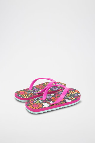 Slippers - Multicolor en roze