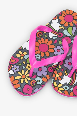 Slippers - Multicolor en roze