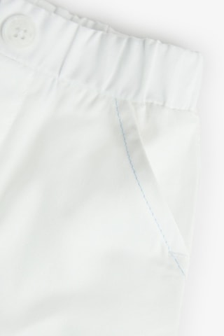Linnen Blouse en Broek - Wit en blauw