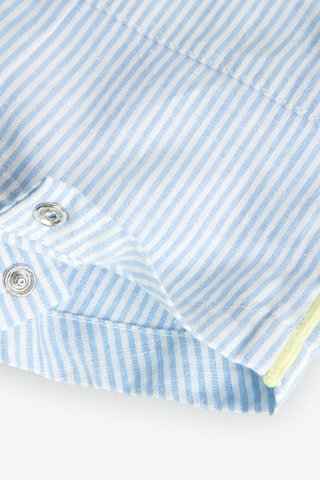 Rompertje en Tuinshort - Wit en blauw