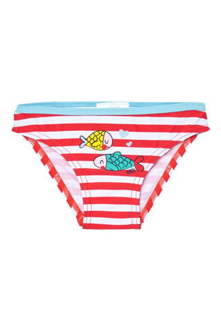 Bikinibroekje  - Rood en multicolor