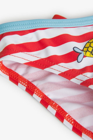 Bikinibroekje  - Rood en multicolor
