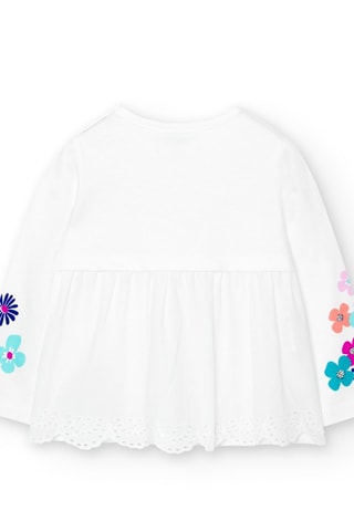 T-shirt  - Wit en multicolor