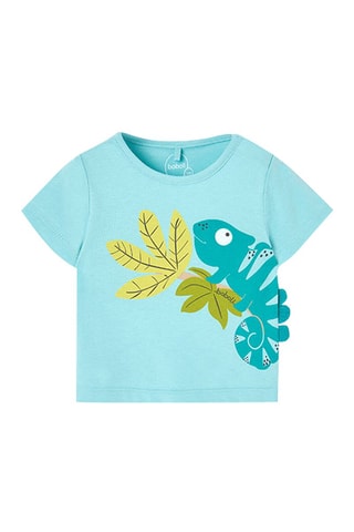 T-shirt en Short  - Lichtblauw en wit