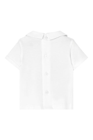 Polo Trompe-l'oeil en Short - Wit en grijs