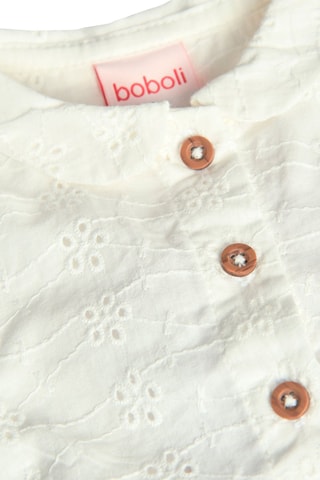 Blouse met Engelse borduursels  - Wit