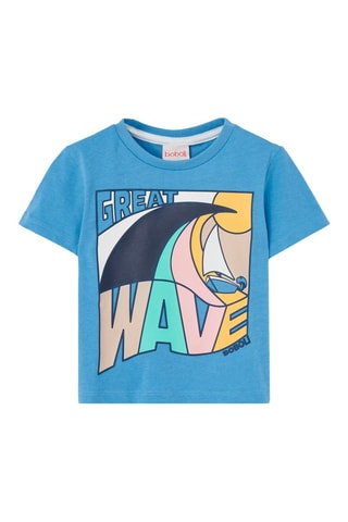 T-shirt  - Hemelsblauw
