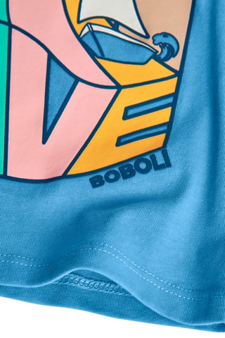 T-shirt  - Hemelsblauw