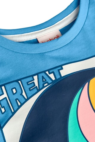 T-shirt  - Hemelsblauw