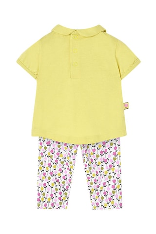 T-shirt en Broek  - Geel en wit
