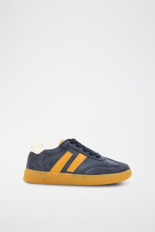 Sapatilhas em nobuck - Azul-marinho