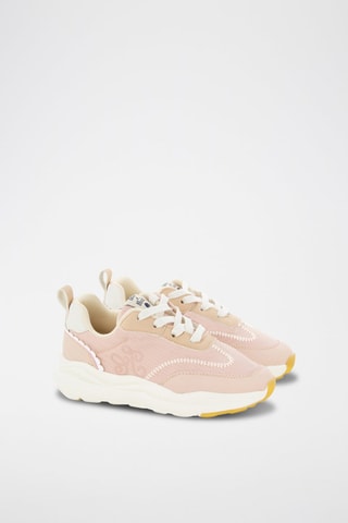 Sapatilhas em nobuck - Rosa-maquilhagem