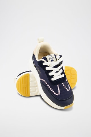 Sapatilhas em nobuck - Azul-marinho