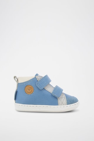 Botins em couro - Azul-celeste