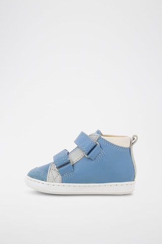 Botins em couro - Azul-celeste