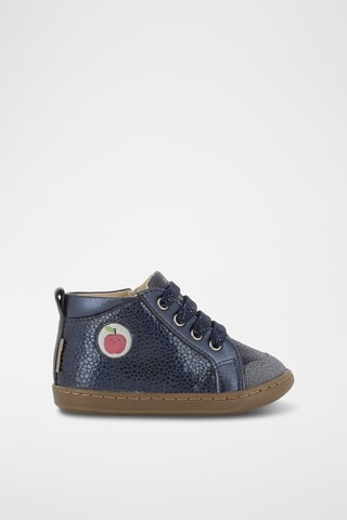 Botins em couro Bouba Zip Blank - Azul