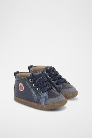 Botins em couro Bouba Zip Blank - Azul