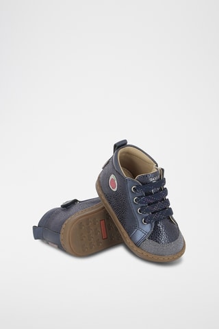 Botins em couro Bouba Zip Blank - Azul