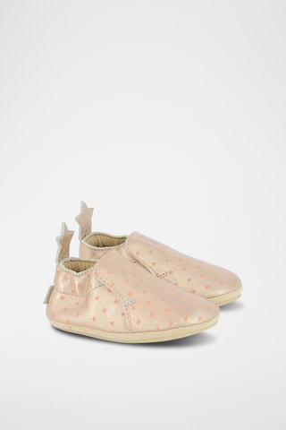 Chinelos de quarto em couro Doudou Star - Rosa