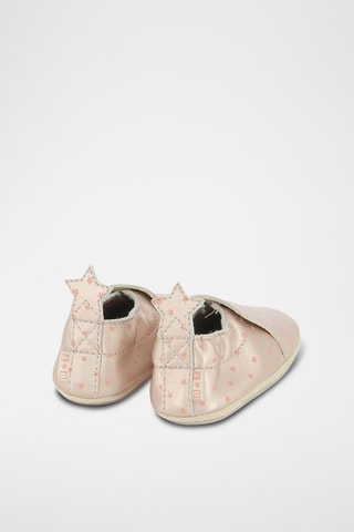 Chinelos de quarto em couro Doudou Star - Rosa