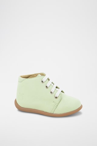 Botins em couro Stand-Up - Verde-claro