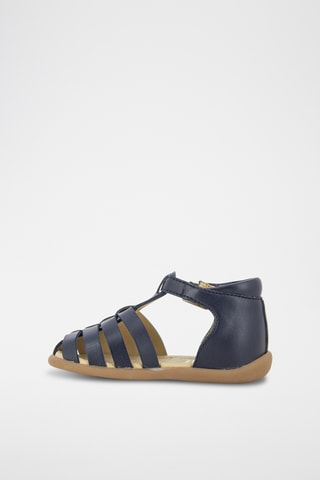 Babies em couro Stand-Up Strap Veg - Azul-marinho