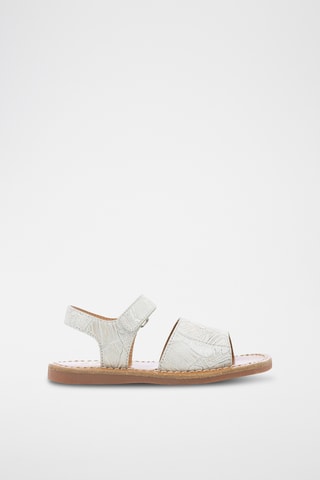 Sandálias em couro Plage Stitch Easy - Branco