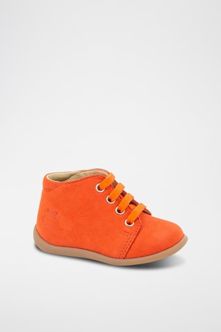 Botins em couro Stand-Up - Laranja