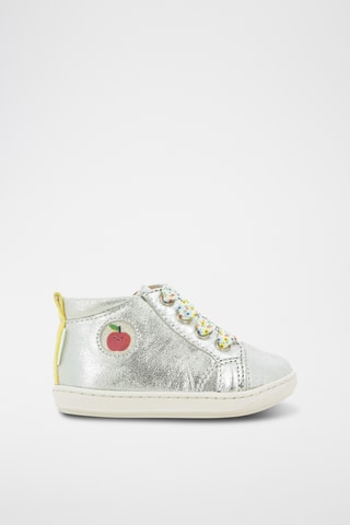 Botins em couro Bouba Zip Lace - Prateado