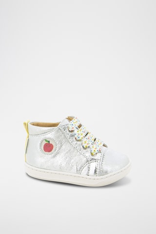 Botins em couro Bouba Zip Lace - Prateado