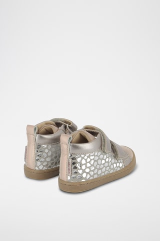Botins em couro Kikko Scratch - Prateado