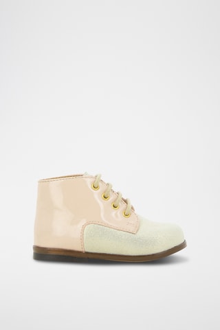 Botins em couro Zeus Derby  - Rosa