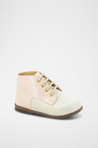 Botins em couro Zeus Derby  - Rosa