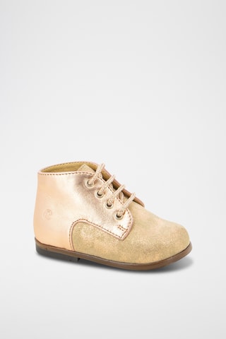 Botins em couro Zeus Derby - Dourado
