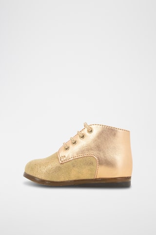 Botins em couro Zeus Derby - Dourado