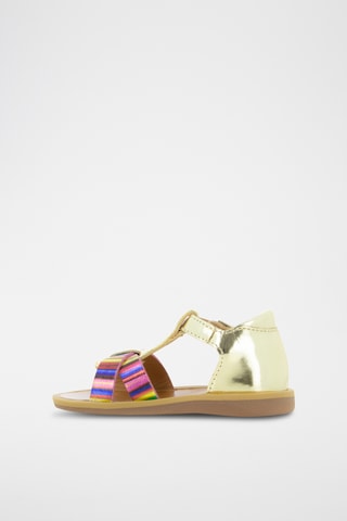 Sandálias em couro Poppy XEXE - Dourado