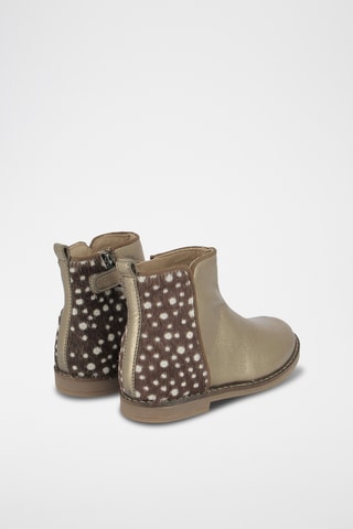 Botins em couro Trip Back - Dourado